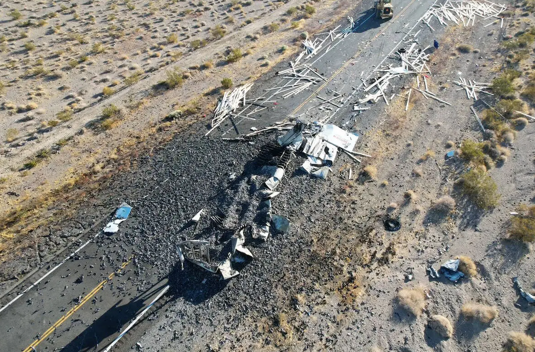 Lithium Battery Truck Catches Fire Outside Las Vegas