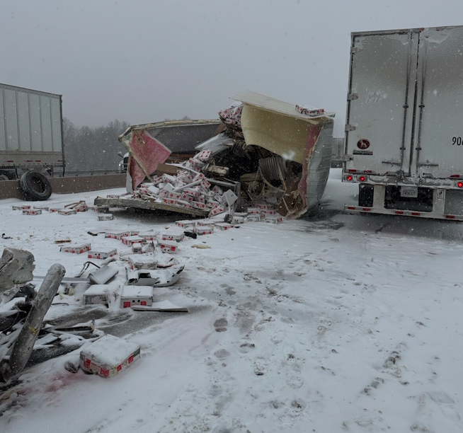 Eggspensive: Egg Hauling Semi Crashes