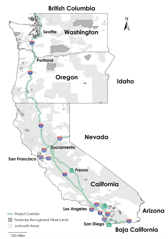 $102 Million Awarded For Semi-Charging Corridor