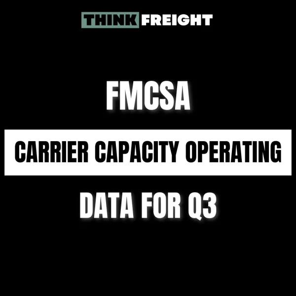 FMCSA Operating Data Shows Capacity Decrease In Q3