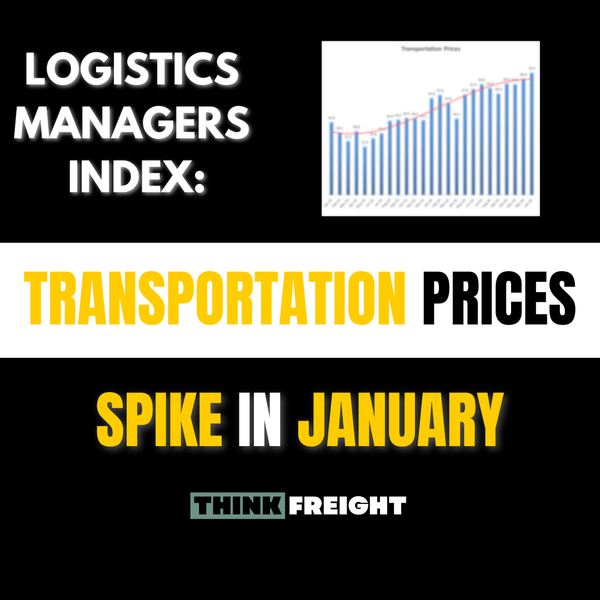 Transportation Prices Jump In January: Logistics Managers' Index (LMI)